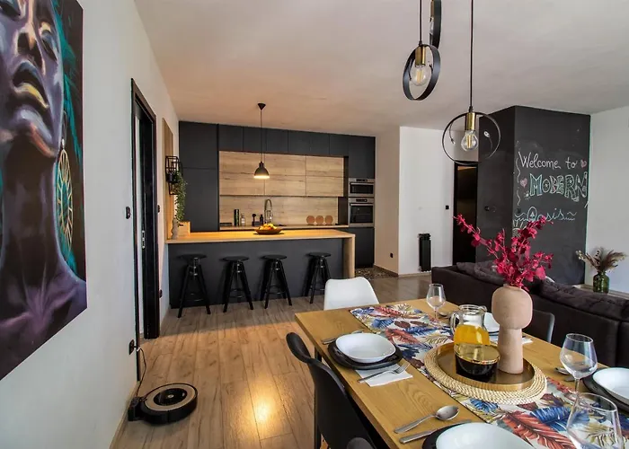 Modern Oasis Private Parking Apartamento *